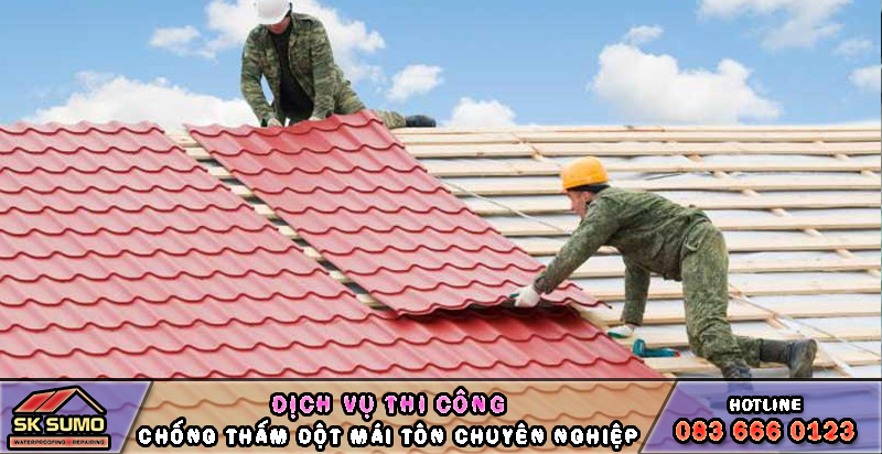 Waterproof of iron roof