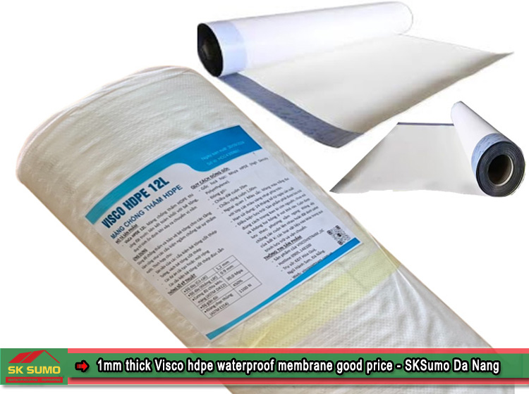 Visco HDPE waterproofing membrane 1mm