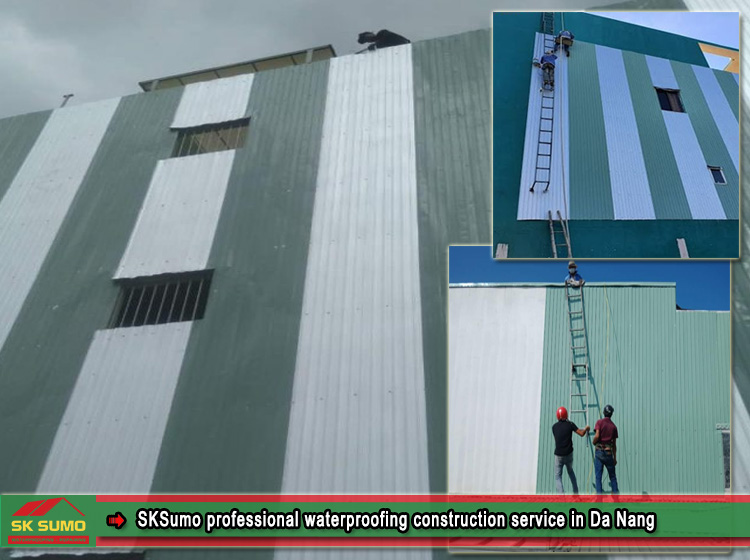 Waterproof roofing installation