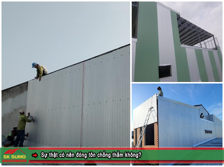 Sự thật có nên đóng tôn chống thấm không? 