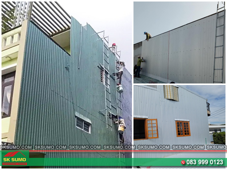 How much does waterproof metal wall cladding cost per m²?